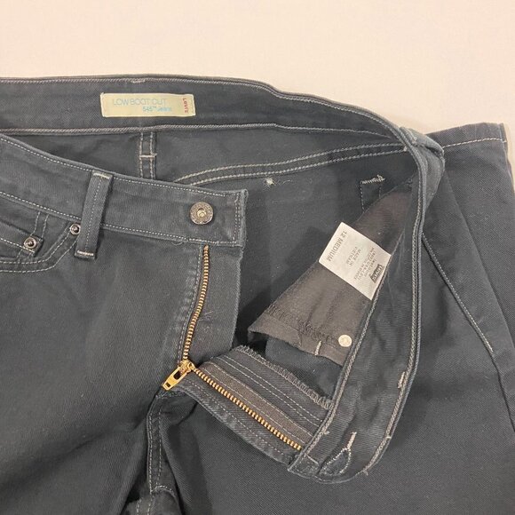 Levi's 545 Low Bootcut Jeans Women's Size 12M (31 x 30) Black Mid Rise - Picture 6 of 11
